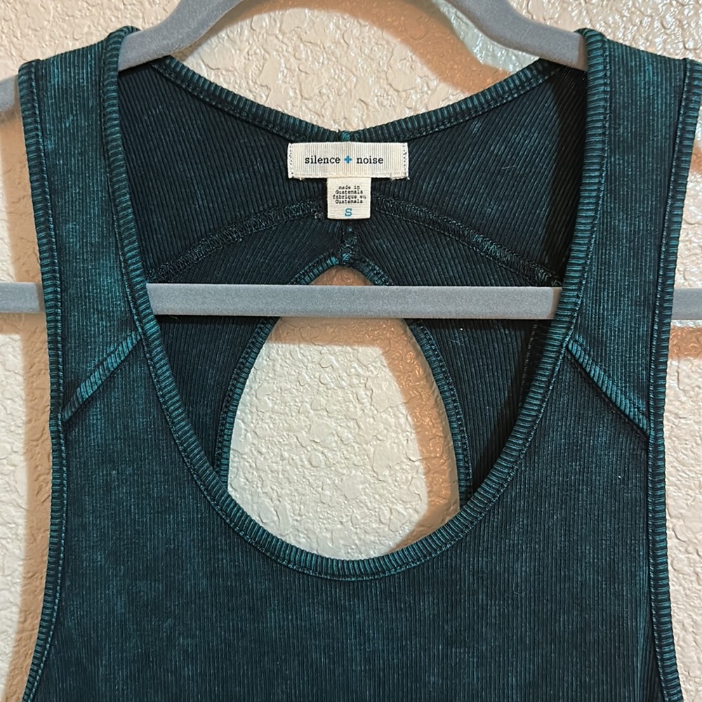Urban Outfitters Ribbed Racerback Keyhole Dress - Picture 2 of 5